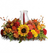 Delightful Fall Centerpiece Fresh candle arrangement 