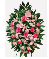 Delightful pink Standing Spray 