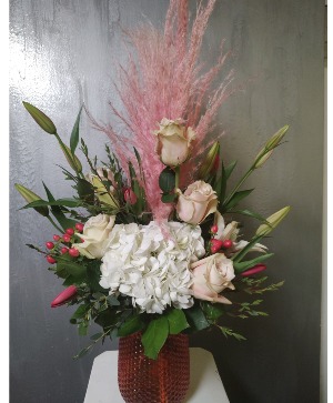 Deluxe blushing boho  Mother's day arrangement 