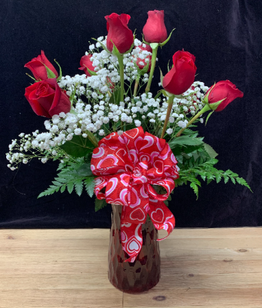 Deluxe Dozen Roses Vase