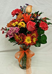 Deluxe Floral Vase w/ Lilies