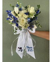 Deluxe Fresh Bouquet with Custom Sash 