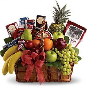Deluxe Fruit & Gourmet Gift Basket