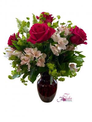 Deluxe Half Dozen Rose bouquet