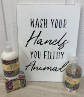 Deluxe Soap Set with Sign 