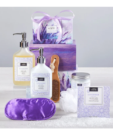 Denarii Lavendar Spa Tower Spa Gift Basket in Pensacola, FL | Cordova Flowers and Gifts Denarii Lavendar Spa Tower Spa Gift Basket in Pensacola, FL | Cordova Flowers and Gifts