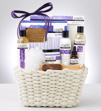 Denaril Lavender Spa Basket Gift Basket