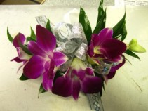 Dendrobium orchid corsage 