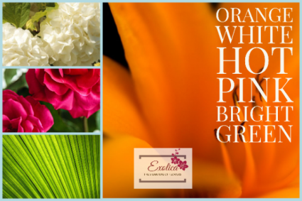 Orange Swirl Designer Choice- Vase Arrangement