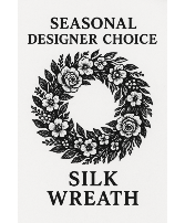 Designer Choice Seasonal Silk Wreath 