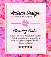 Designer Choice  Shades of pink & purple flowers 