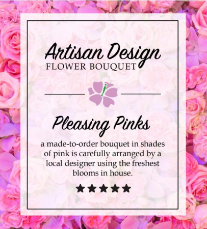 Designer Choice Shades of pink & purple flowers