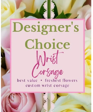 Designer choice wrist corsage  