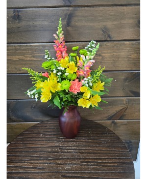 Bright and Colorful Fall Vase Sizes Vary 