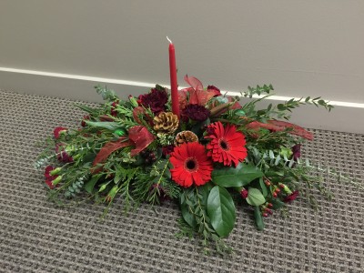 Designers Choice All-Red Centerpiece