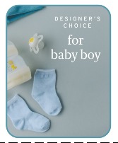 Designer's Choice Baby Boy Flower Arrangement