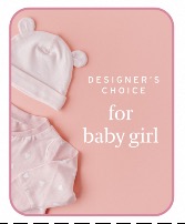 Designer's Choice Baby Girl Flower Arrangement