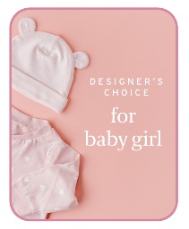 Designer's Choice Baby Girl Flower Arrangement