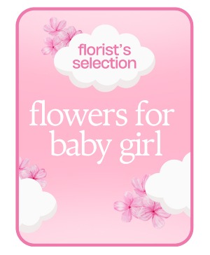 Designer's Choice Baby Girl Flower Arrangement