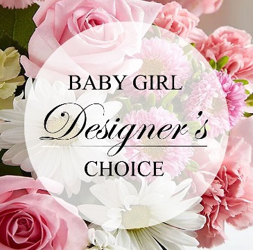Designer's Choice - Baby Girl Fresh Arrangement in Jefferson City, MO | RIVER CITY FLORIST & GIFTS Designer's Choice - Baby Girl Fresh Arrangement in Jefferson City, MO | RIVER CITY FLORIST & GIFTS