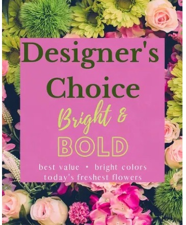 Designer's Choice - Bright & Bold Arrangement in Roswell, NM | BARRINGER'S BLOSSOM SHOP