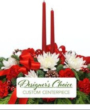 Designer's Choice - Christmas Centerpiece includes candles