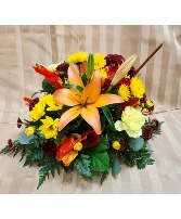 Designers Choice Fall Centerpiece (NO Candles) Floral Arangement