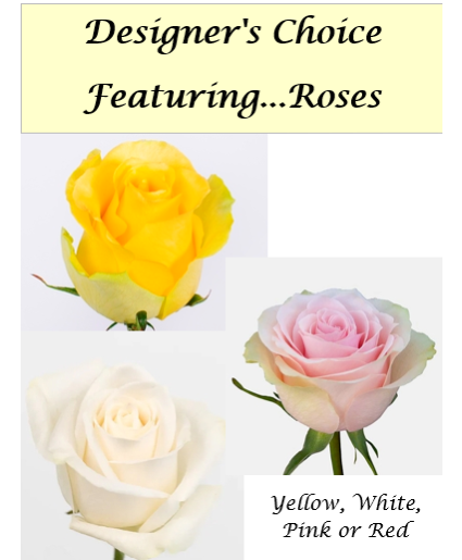 Designer's Choice featuring Roses Vase Arrangement