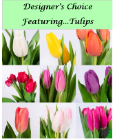 Designer's Choice featuring Tulips Vase Arrangement