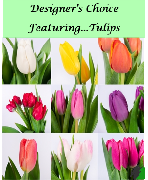 Designer's Choice featuring Tulips Vase Arrangement