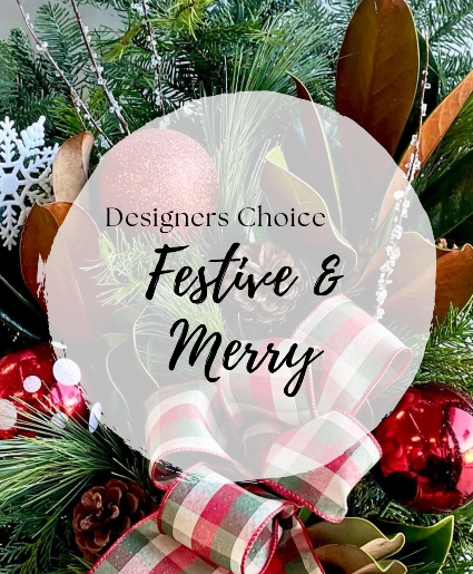 Designer's Choice Festive and Merry Vase Arrangement