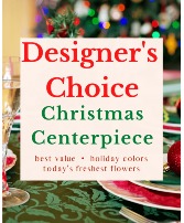 Designer's Choice - Festive Holiday Centerpiece Arrangement