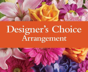 Designers choice floral arrangement  Vase