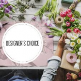 Designer's Choice Wrapped Cut Flowers- NO VASE Custom Design