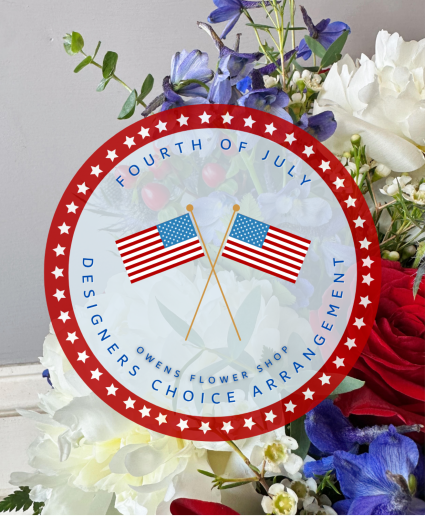 Designer’s Choice Fourth of July Arrangement