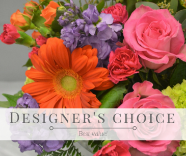 Designer's Choice Fresh Arrangement in Holland, MI | GLENDA'S LAKEWOOD FLOWERS