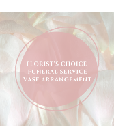 Florist's Choice Funeral Service Vase Arrangement 