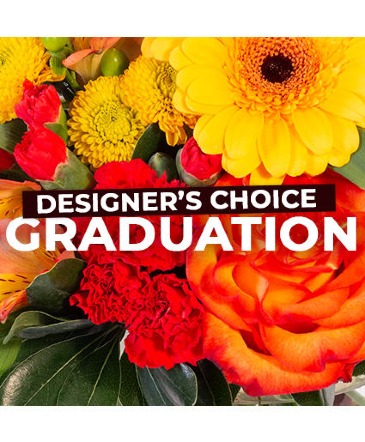 Designer's Choice Graduation Bouquet Wrapped Bouquet in San Antonio, TX | Bloomshop