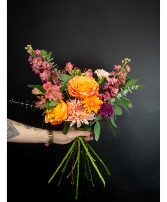 Designer's choice bright and vibrant Hand tied bouquet