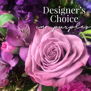 Designer's Choice in Purples Fresh Floral Arrangement