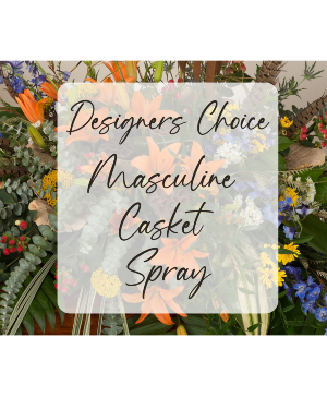 Designers Choice Masculine Casket Spray