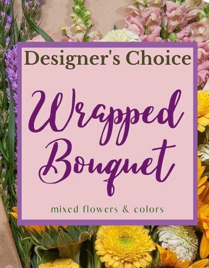 Designer's Choice Mixed Wrapped Bouquet