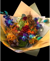 Designer's Choice MIxed Wrappped Fall Bouquet 