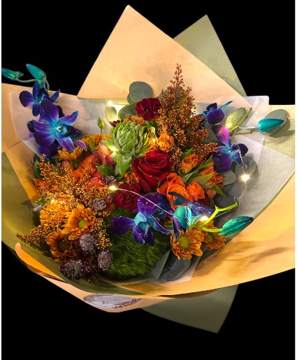 Designer's Choice MIxed Wrappped Fall Bouquet 