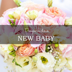 DESIGNER'S CHOICE NEW BABY CUSTOM ARRANGEMENT in Asheville, NC | The Extended Garden Florist DESIGNER'S CHOICE NEW BABY CUSTOM ARRANGEMENT in Asheville, NC | The Extended Garden Florist