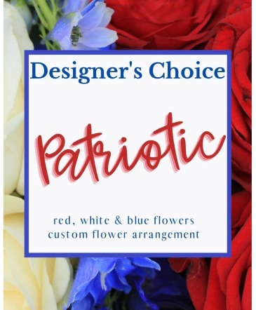 Designer's Choice - Patriotic Arrangement in Ann Arbor, MI | Norton's ' Chelsea Flower Shop