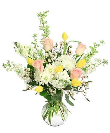 Designer's Choice - Pleasing Pastel Color Palette Large Size Arrangement in a Vase in Beloit, KS | Given Grace Floral & Decor