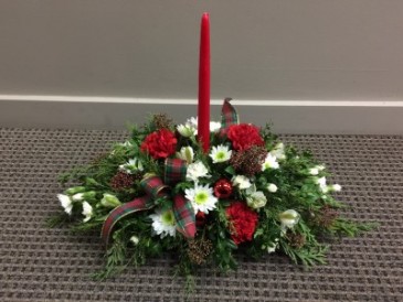 Designers Choice Red and White Centerpiece