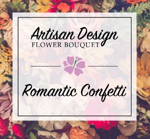 Designers choice romantic confetti  Vase 