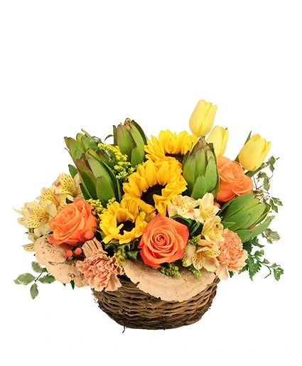 Designer's Choice - Seasonal Fall Basket Arrangement